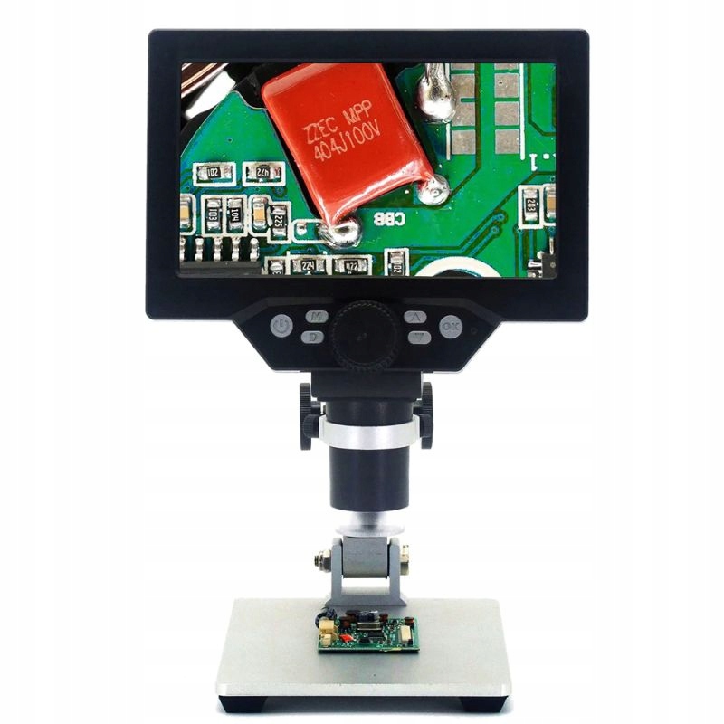 Digitální mikroskop 1200x Hd LCD 7" 1080p 12MPx Pcb Bga elektronika Sd karta