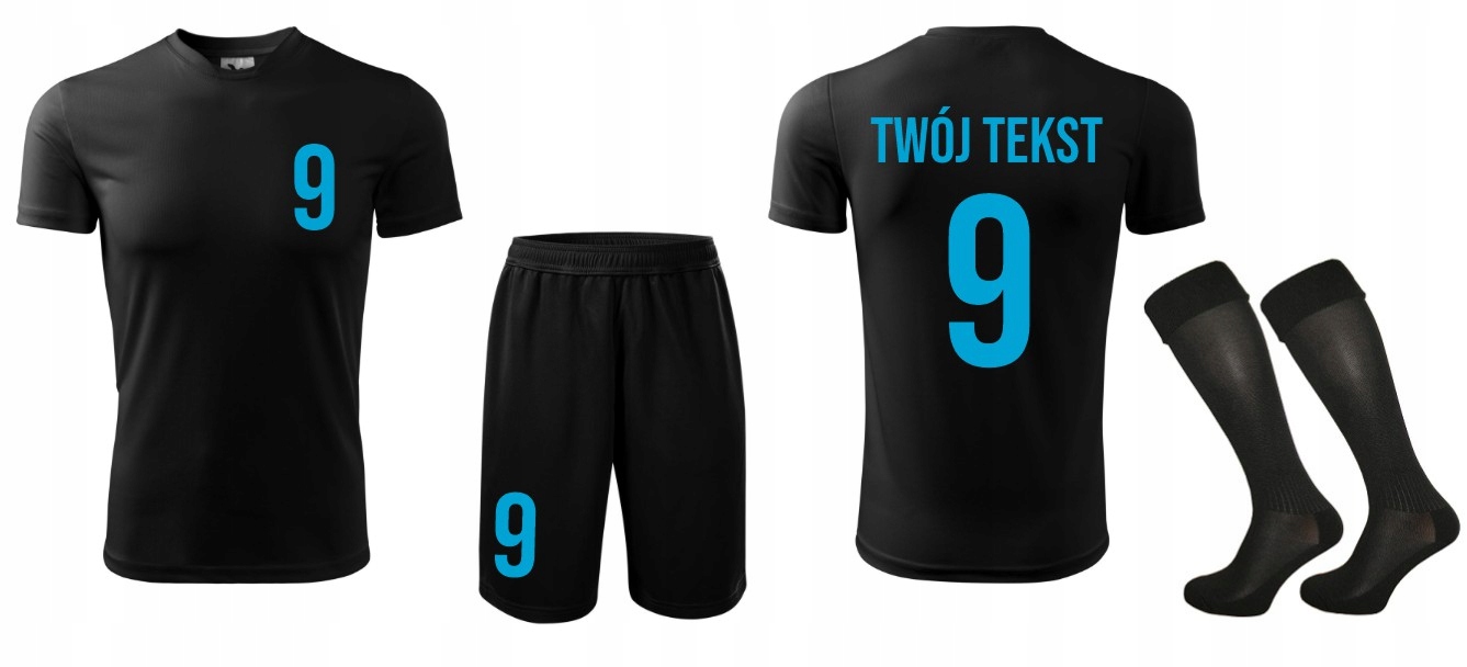 

Strój Piłkarski Z Własnym Nadrukiem Napisem Wf 158