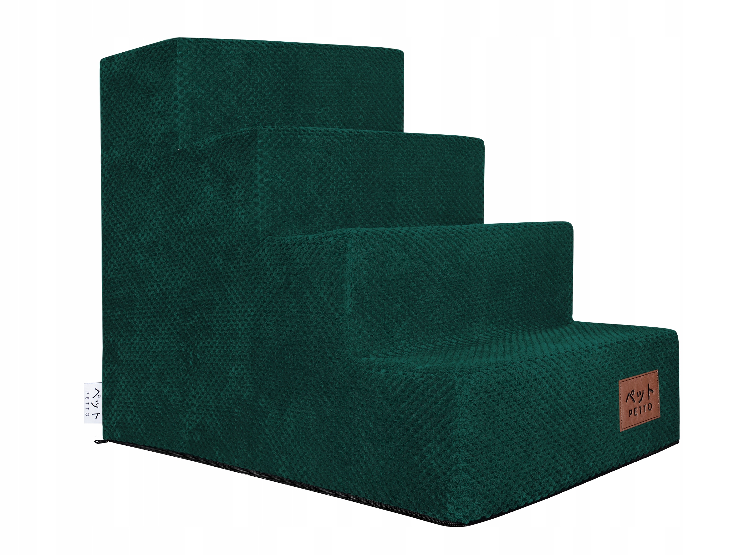 Levně Petto Schodky pro psa Takai 4 stupně tmavě zelené