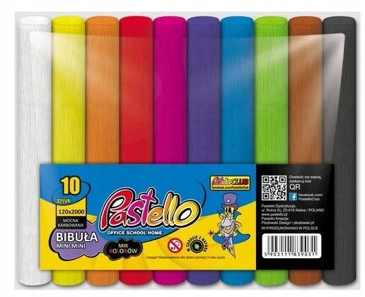 

Bibuła Mini Mini Marszczona Classic 10 k. Pastello