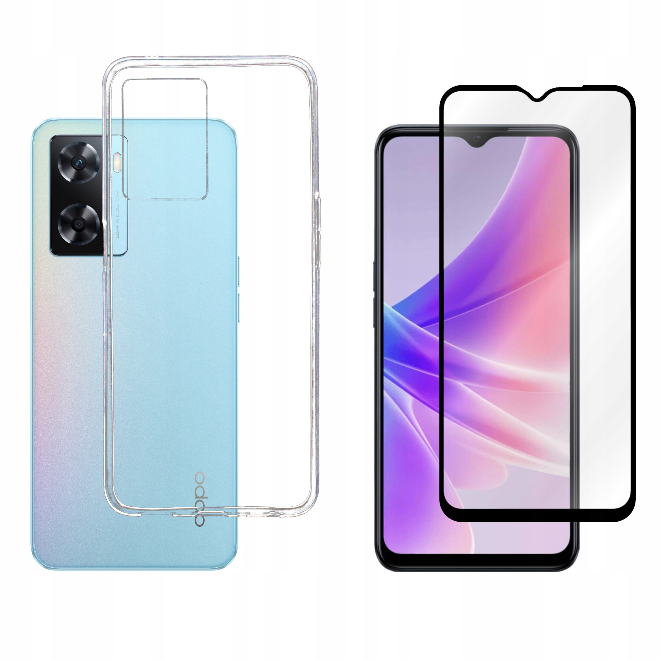 

Etui do Oppo A57e/A77 5G Jelly bezbarwne 1mm+SZKŁO