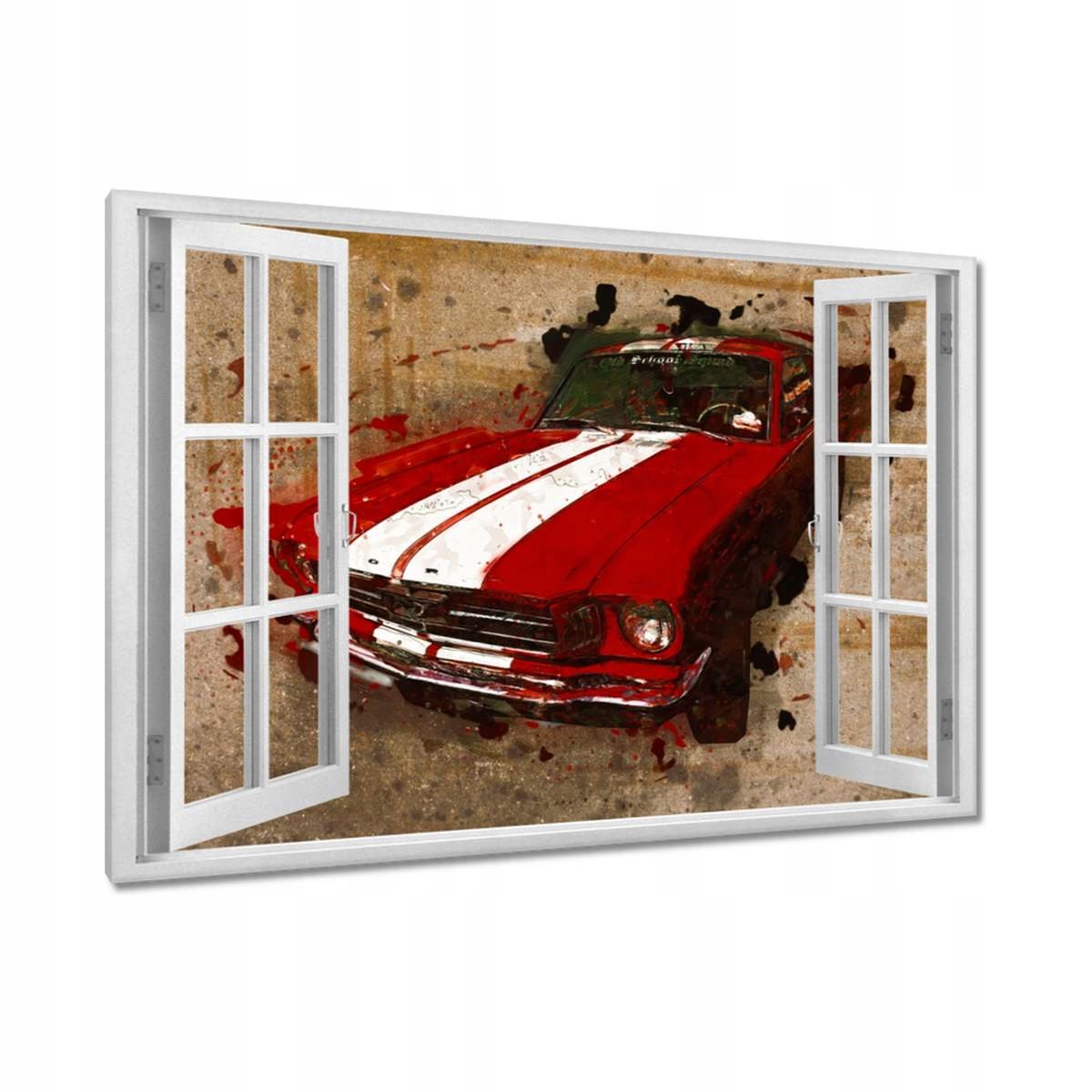 Obrazy 120x80 Červený Ford Mustang Usa