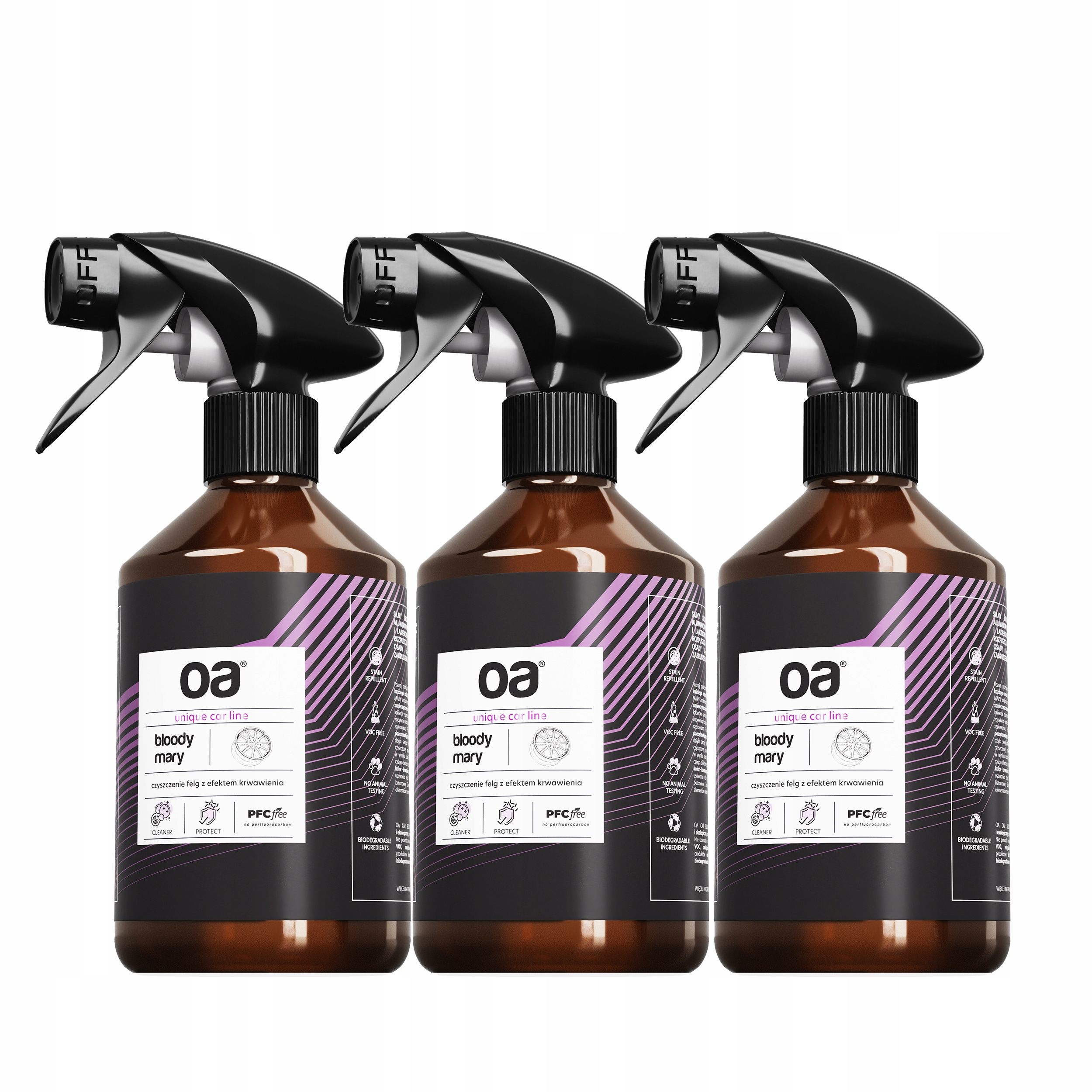 Środek żel do czyszczenia felg samochodowych EFEKT KRWAWEJ FELGI OA 250 ml