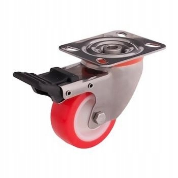 Wiko Kolo Kolečka Otočné Brzdy Ø 80 mm 200 kg Nerezové