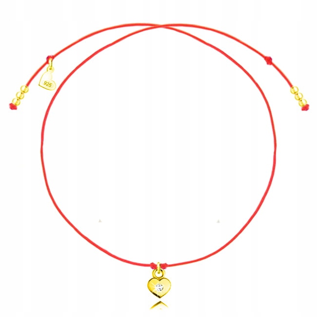 

Złota bransoletka Na Szczęście i Swarovski Pudełko