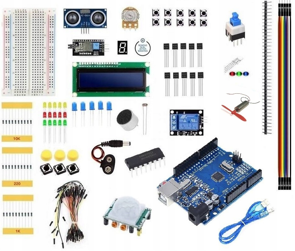 Startovací sada Edu Motor s motorem pro výuku programování v C++ Arduino
