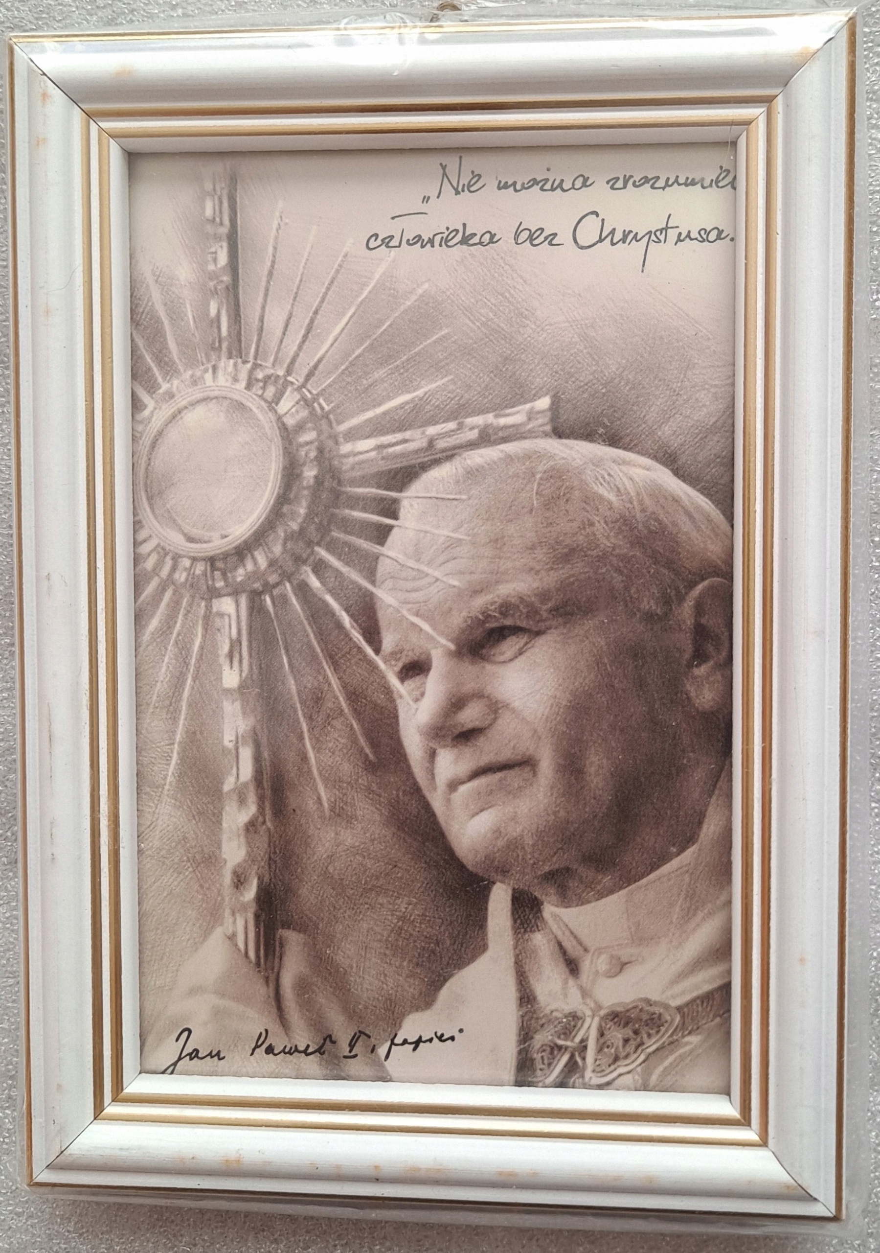 

Obraz Jan Paweł II 17x13 za szkłem