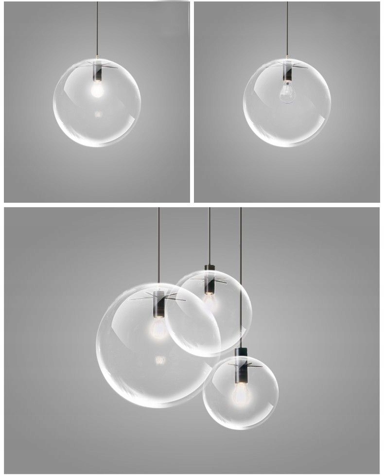 LAMPA SUFITOWA SZKLANA WISZĄCA KULA BLACK 20CM APP306 Kod producenta OSW-00358