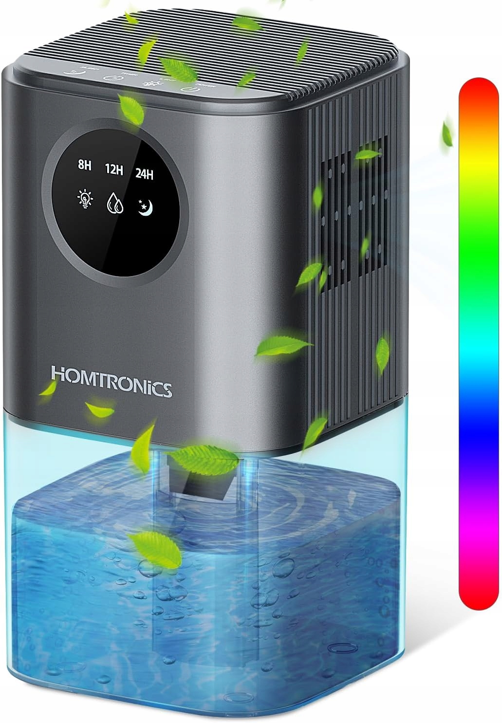 Nawilżacz powietrza 1700 ml Homtronics cichy timer Led do domu, biura