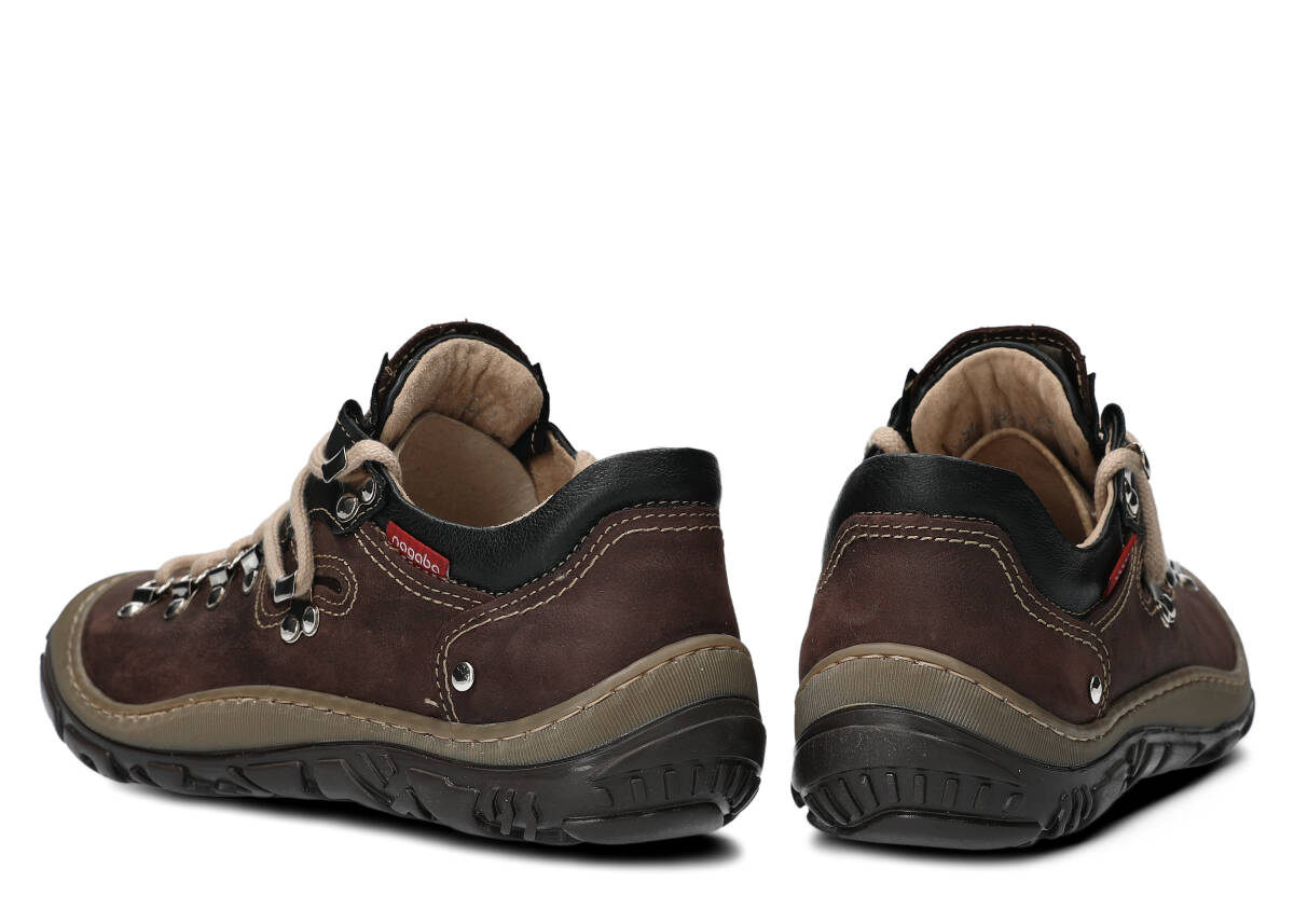 NAGABA 054 BRĄZ BARKA - PÓŁBUT TREKKINGOWY DAMSKI - ROZMIAR 38 Wzór dominujący bez wzoru