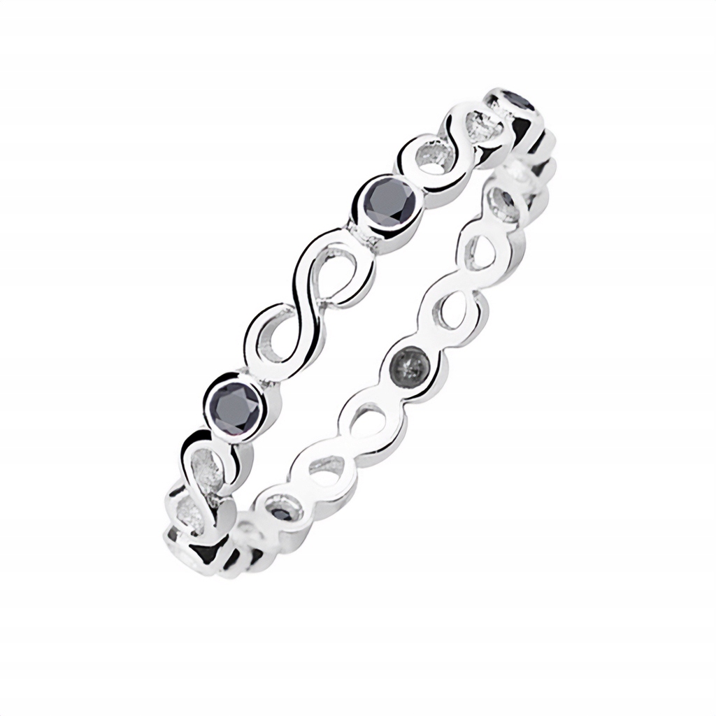 Pierścionek srebrny damski NIESKOŃCZONOŚĆ 925 Stan opakowania oryginalne