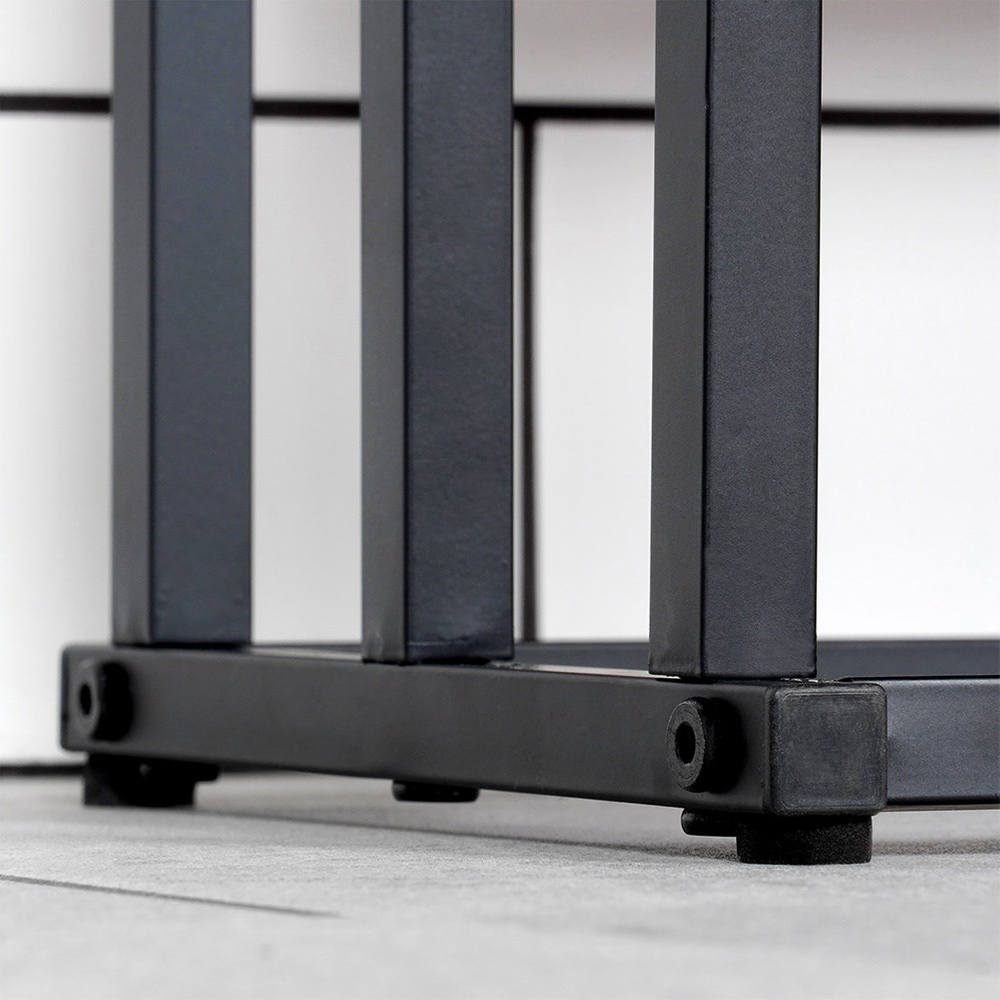 Stojak NA RĘCZNIKI wieszak łazienkowy podłogowy stojący metalowy czarny Materiał wykonania metal