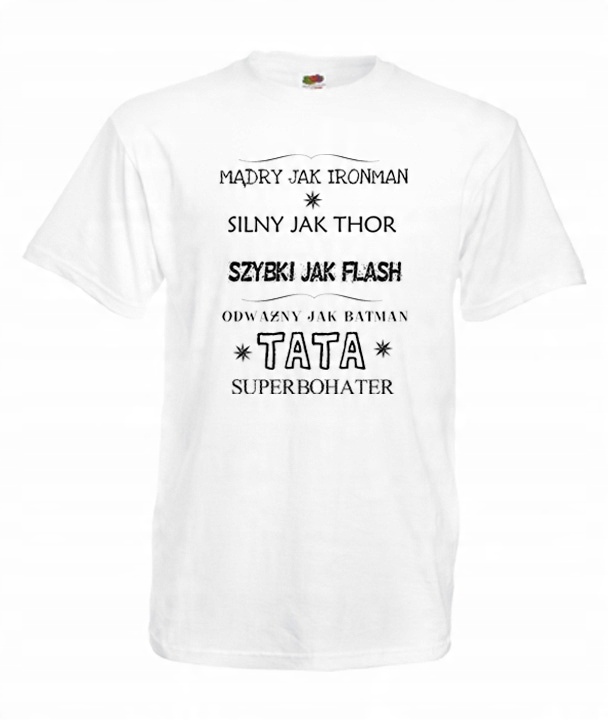 

XXL Koszulka Męska Tato Dzień Taty Ojca Dad Wzory