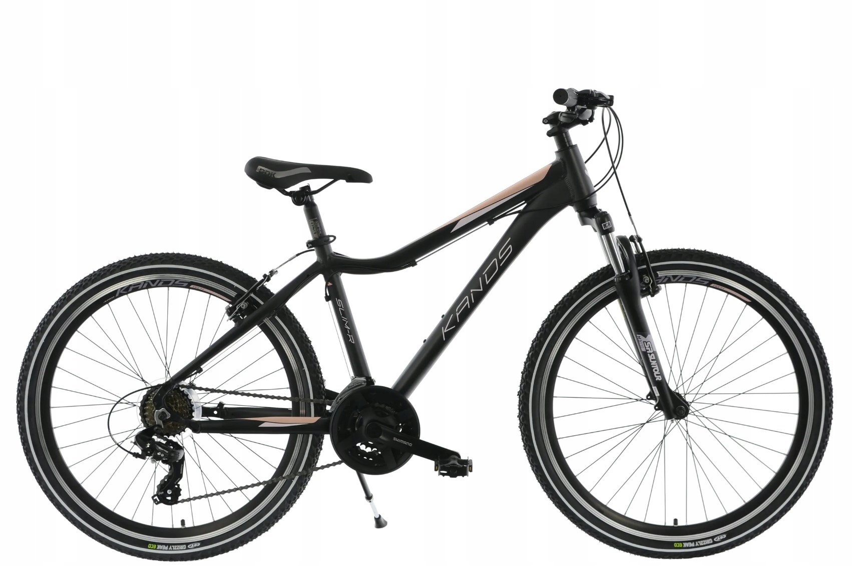 Rower 26 Kands Slim-r rama 16 grafitowo-różowy R23