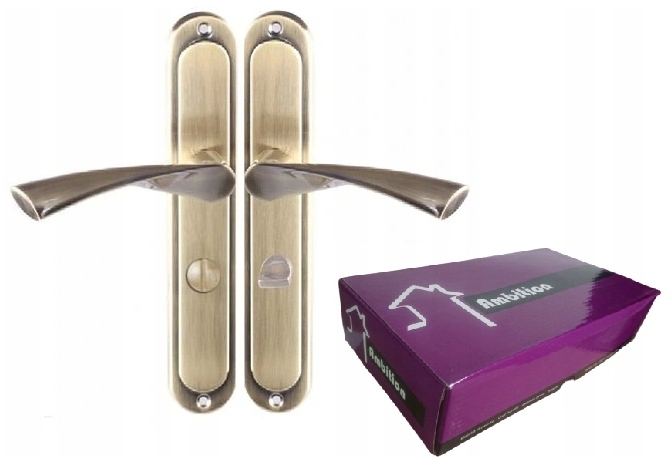 

Klamka Do Drzwi Febe Patyna Szyld Wc 72mm Premium