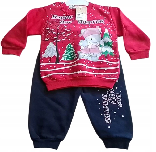 DRES DWUCZĘŚCIOWY BLUZA SPODNIE ocieplany 74