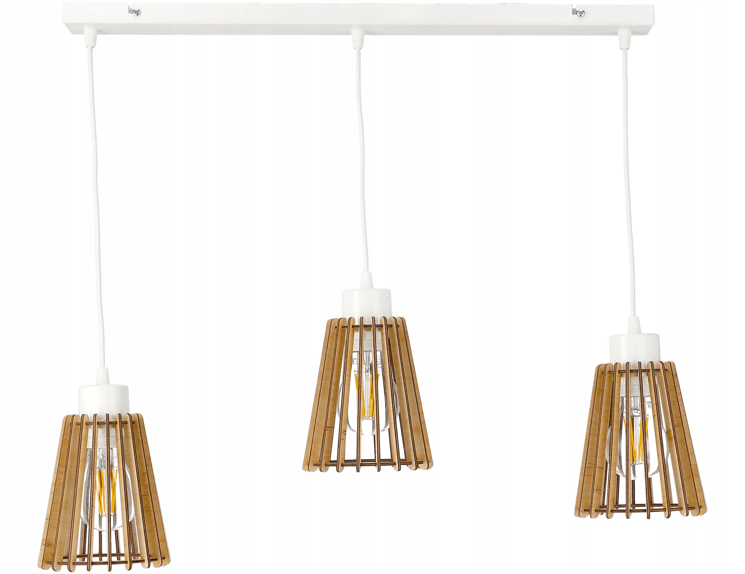 Závěsná závěsná stropní lampa Loft Dřevo 3