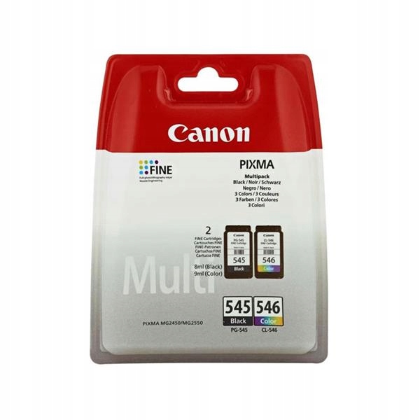 Originální inkoust Cmyk Canon PG-545, PG545, CL-546, CL546 (8287B005)