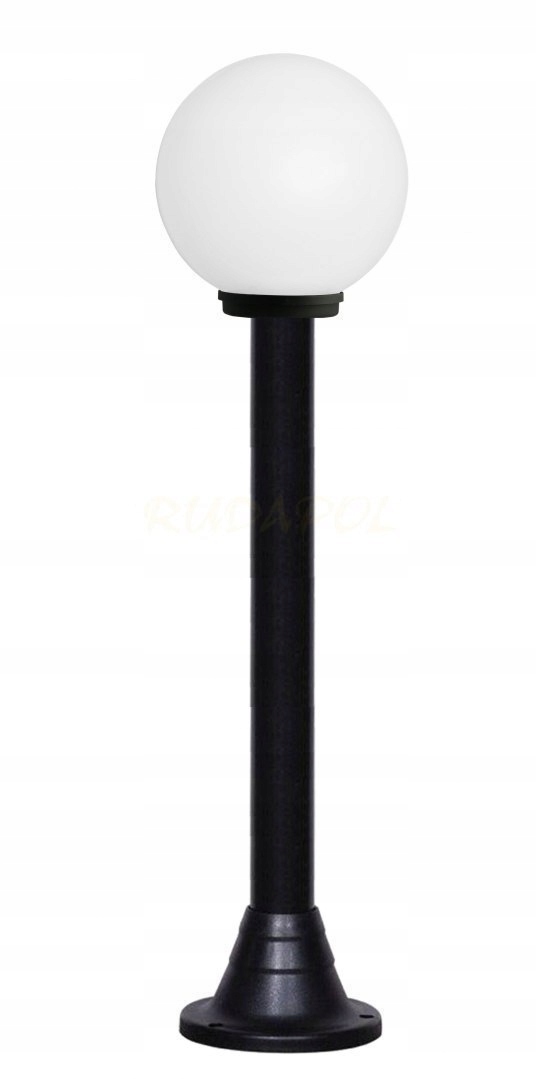 Zahradní lampa Rosa E27 145 cm, bílé stínidlo Fi250 K120, venkovní lampa