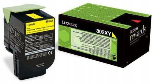 ORYGINAŁ TONER LEXMARK 80C2XY0 802XY CX 510 YELLOW