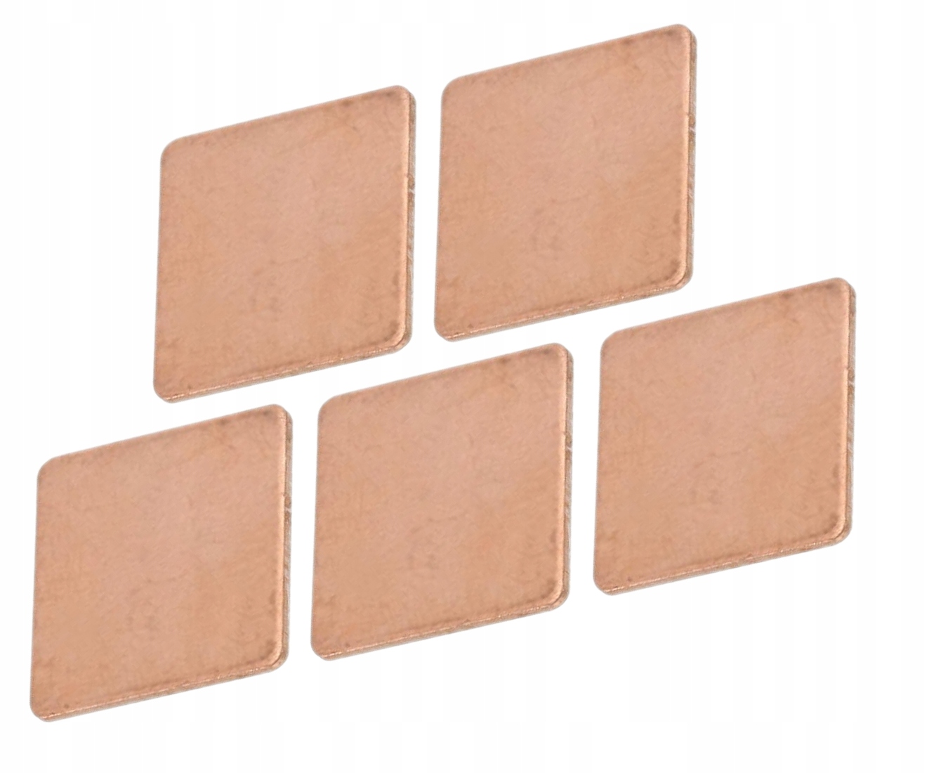 5X TERMOPRZEWODZĄCA MIEDZIANA BLASZKA CHŁODZĄCA PODKŁADKA CPU GSM 15X15X0,8