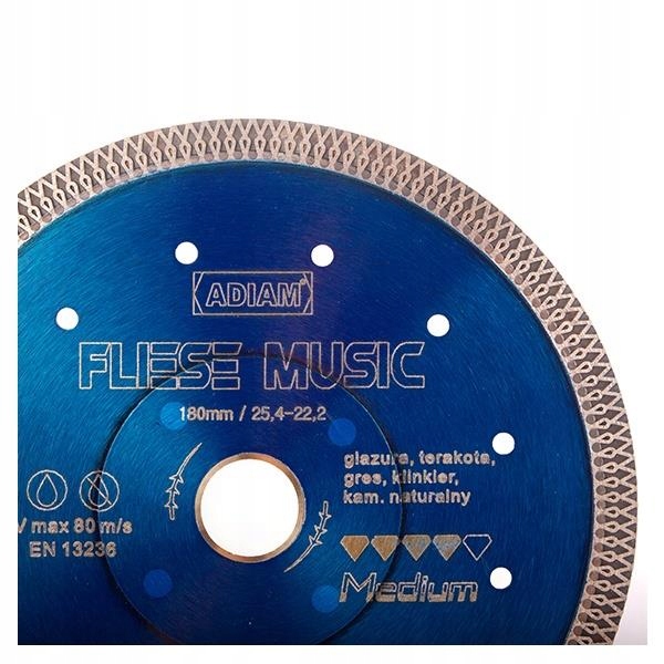 TARCZA FLIESE MUSIC 250 MM / 25,4-22,23 MM