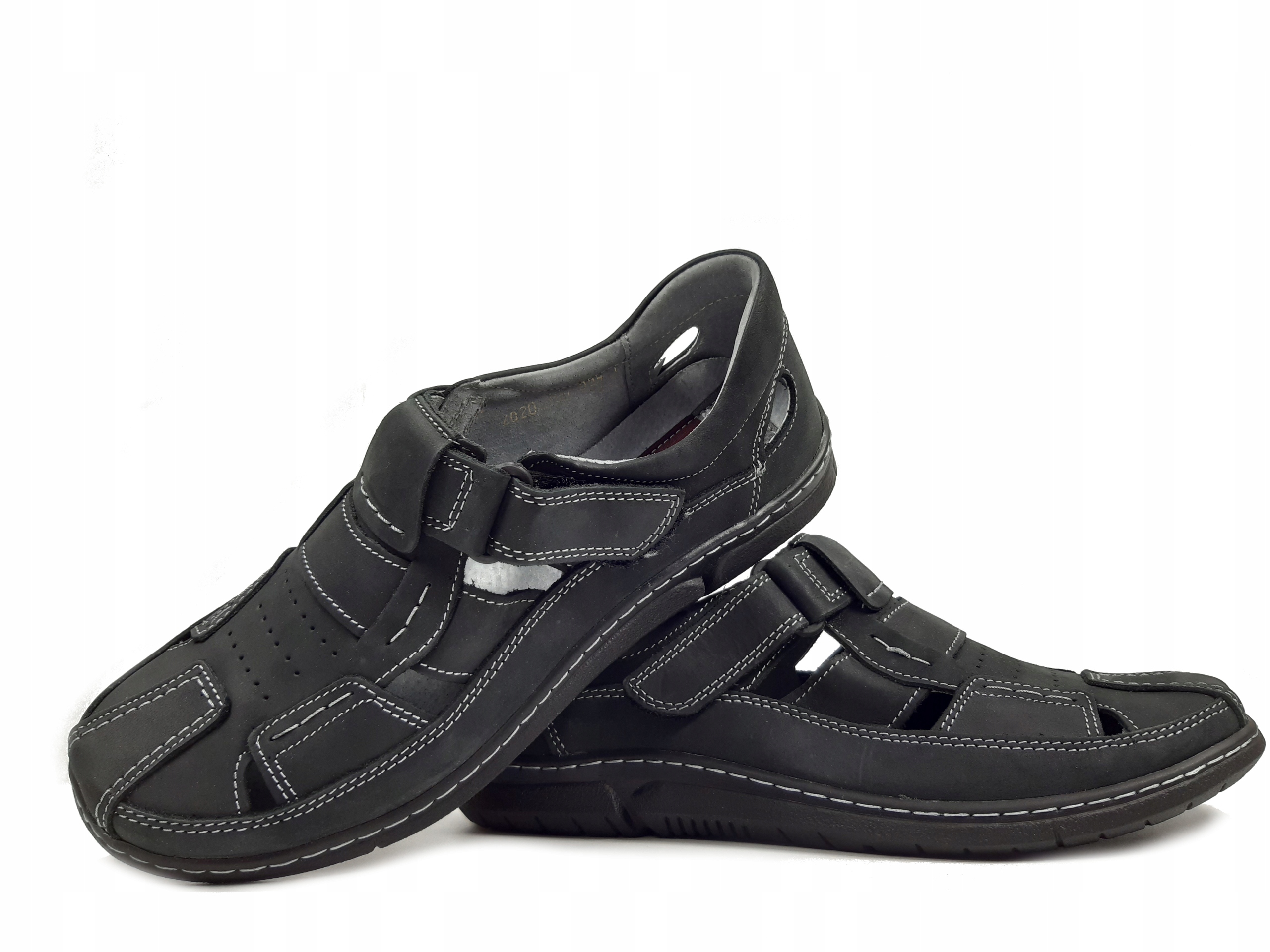 Riko 594 letní polobotky Polské černé 40 Kůže