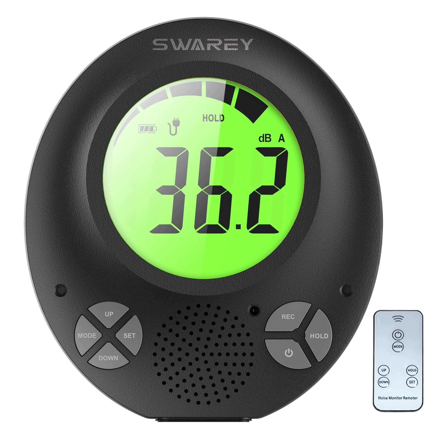 Digitální decibelový měřič s funkcí nahrávání alarmu 35 dB až 135 dB