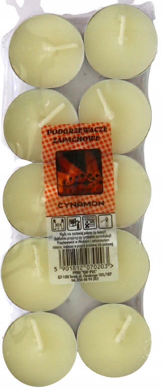 

Podgrzewacz Tealight Zapachowy Cynamon 10 Szt.