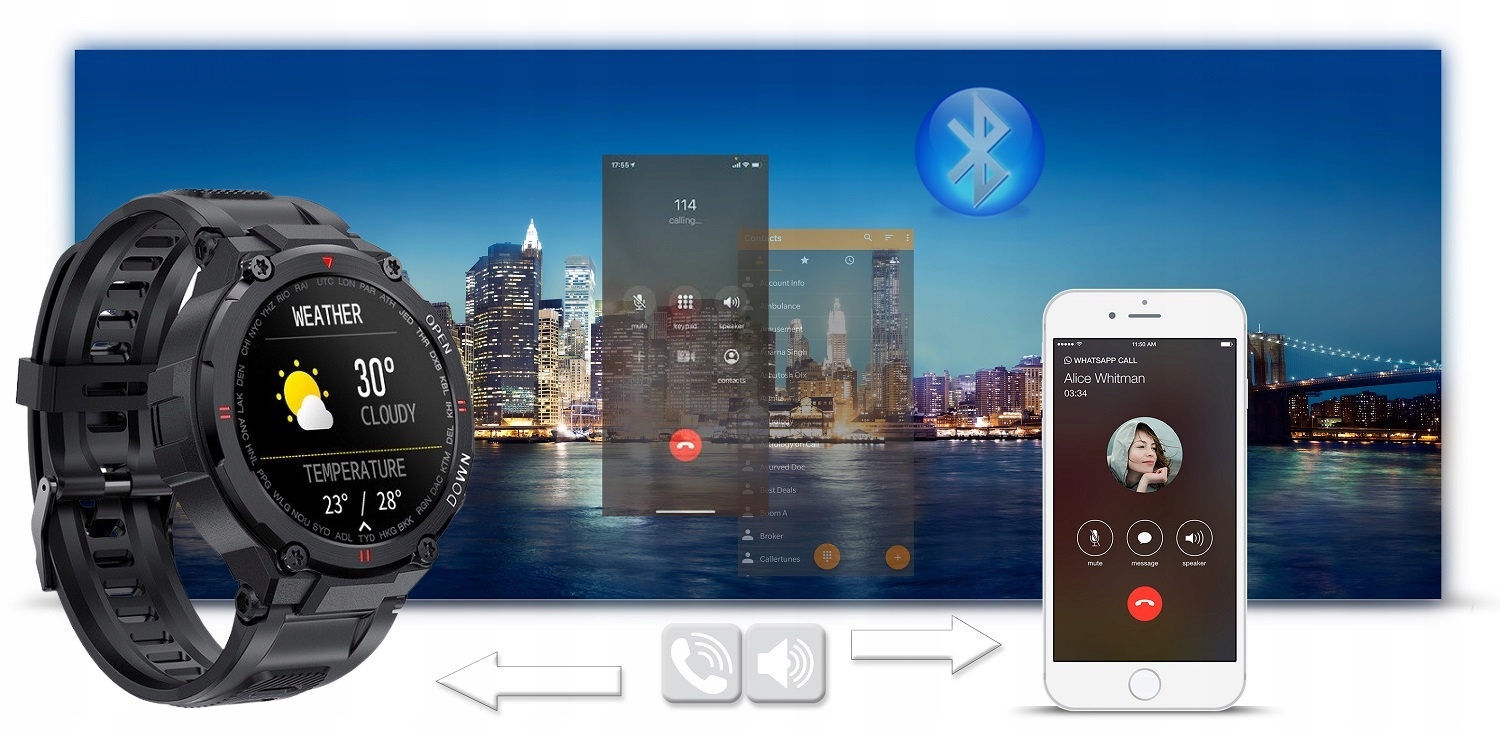 SMARTWATCH DLA CHŁOPCA ROZMOWY NA KOMUNIĘ +GRAWER Materiał paska guma