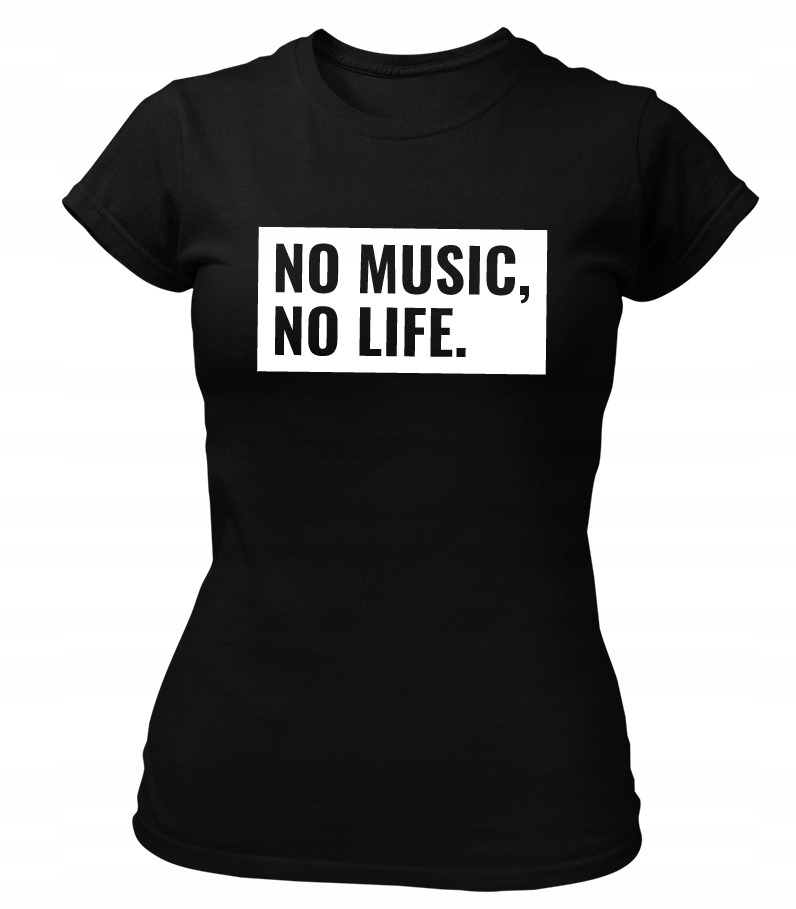 

T-shirt koszulka damska No Music No Life S