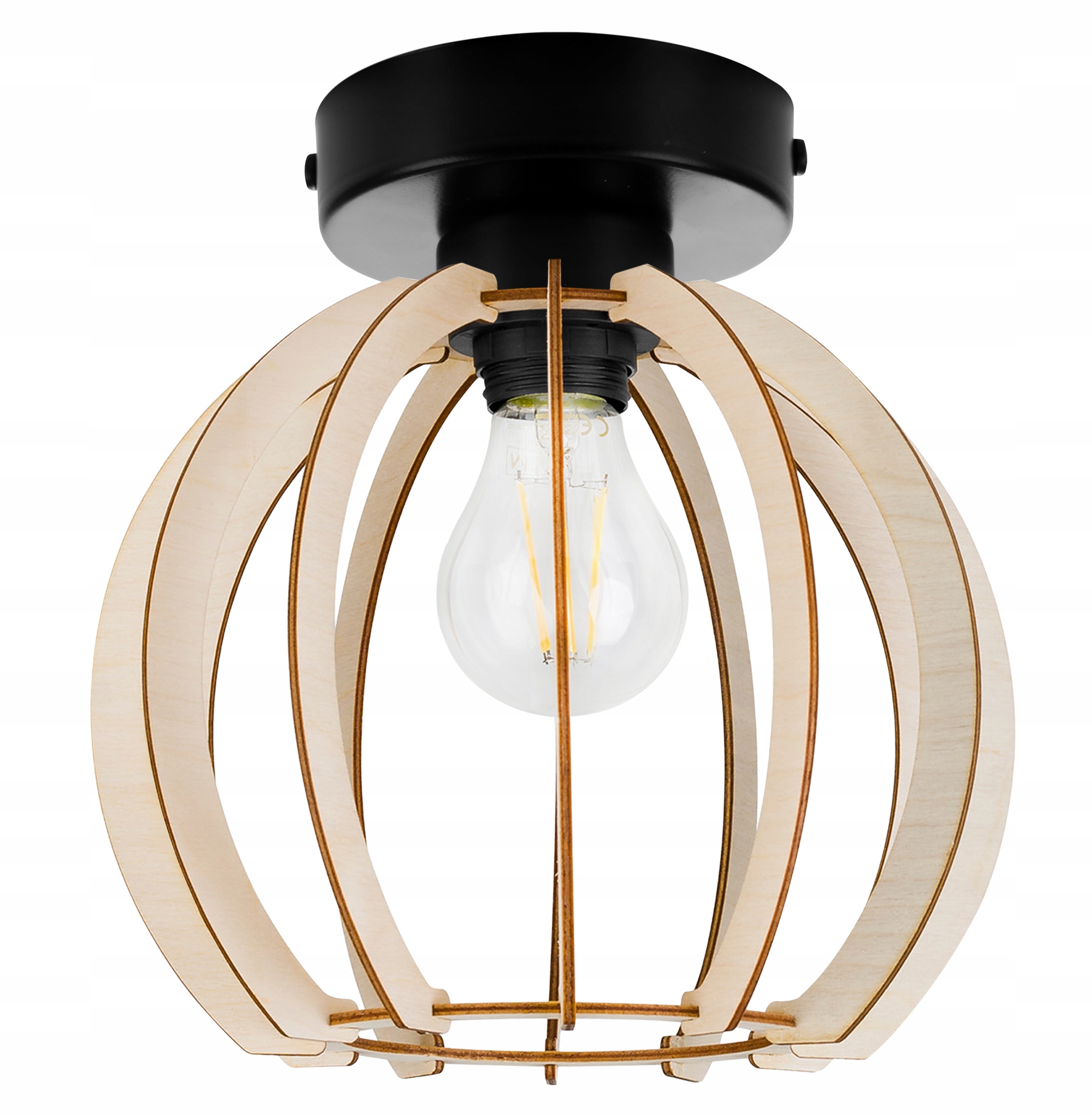 Stropní Svítidlo Plafond Stínidlo Dřevěné Led