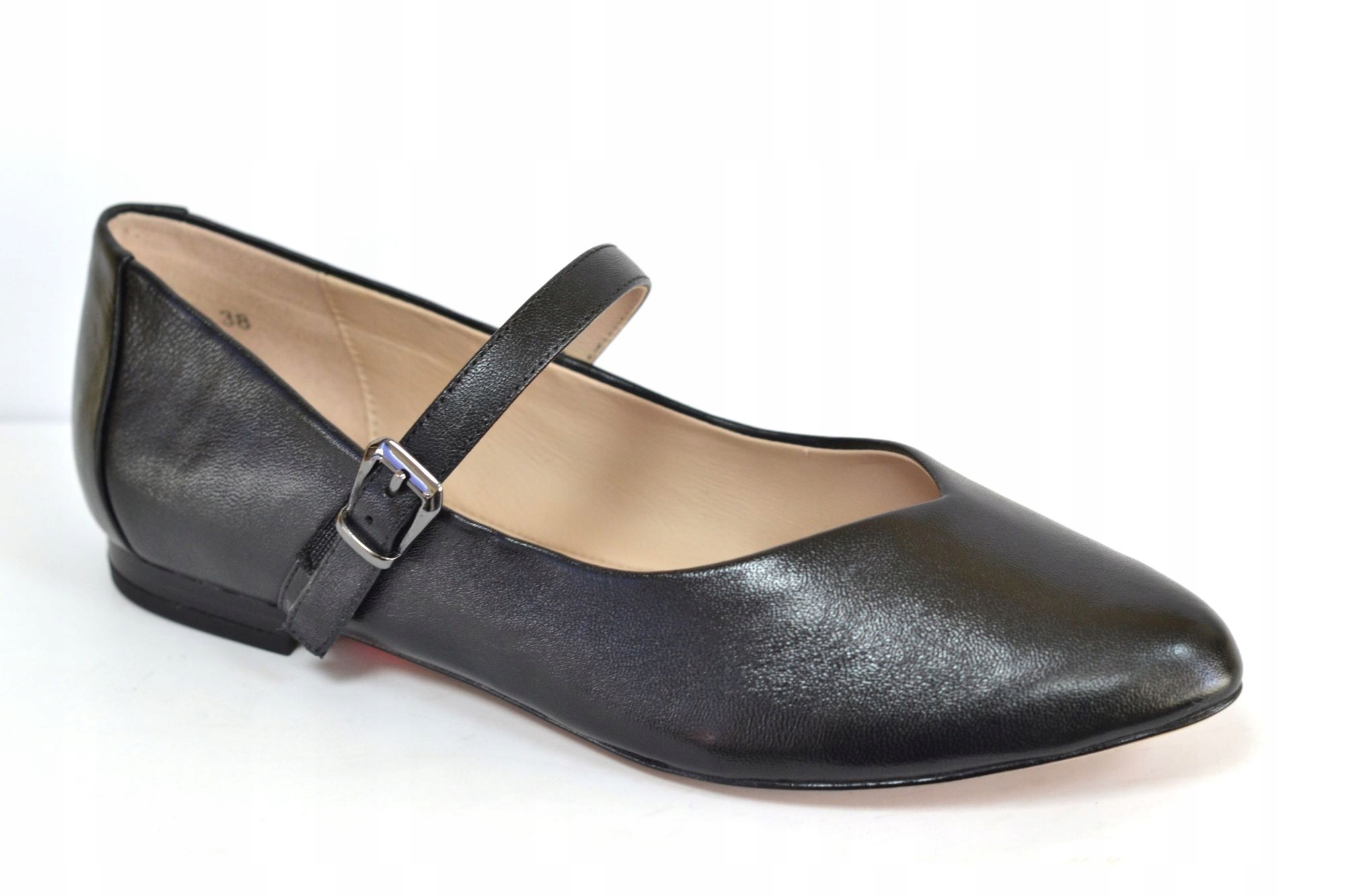 Caprice 22112-44 Černé Baleríny S Páskem VEL.37