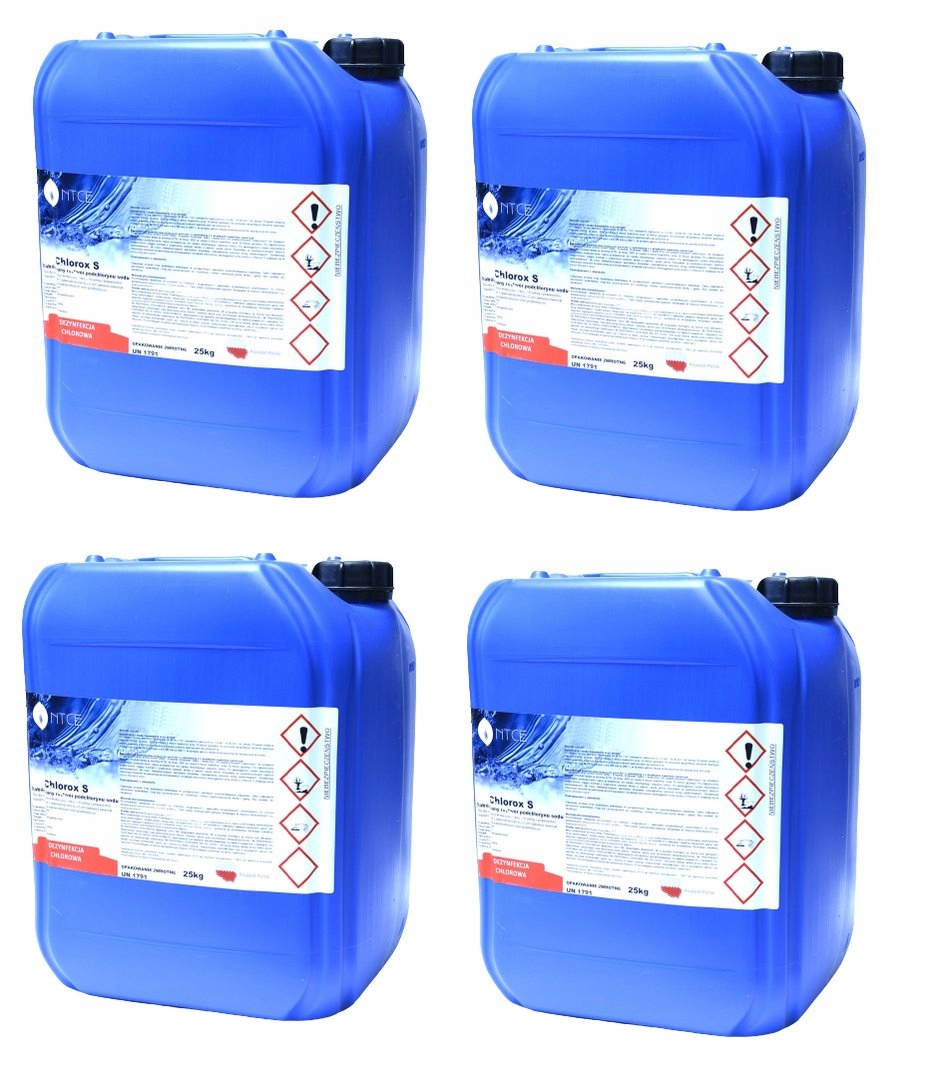 Podchloryn sodu stabilizowany Chlorox S 25kg x 4