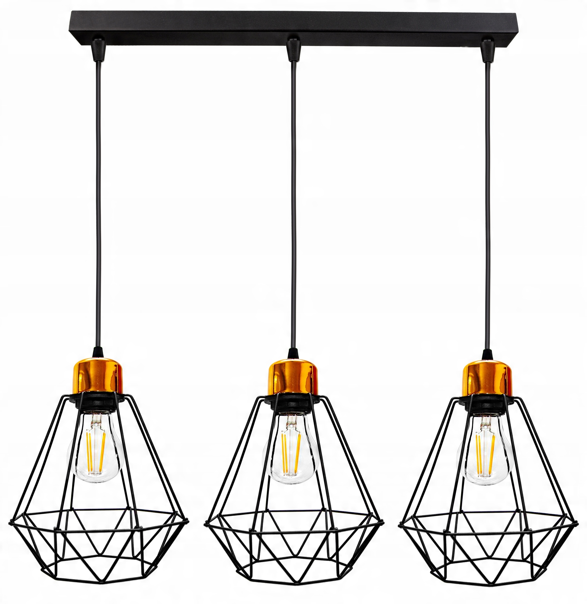 

Lampa Wisząca Sufitowa Żyrandol Loft Diament Led