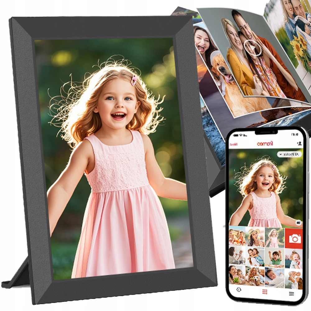 Rámeček Digitální 10.1'' Dotykový LCD Displej Ips 1280*800 32G Wifi Smart Cloud