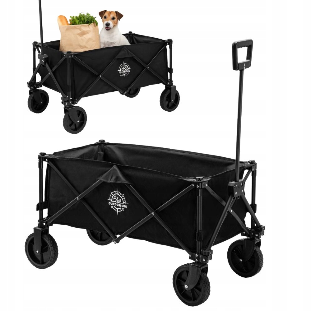 Wózek Ogrodowy Plażowy Składany Turystyczny Duży Transportowy