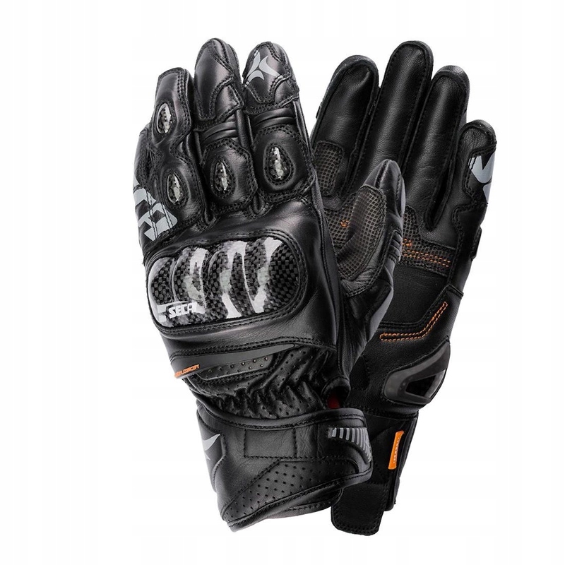 Rukavice Seca Trackday Short Black čierne Darčeky