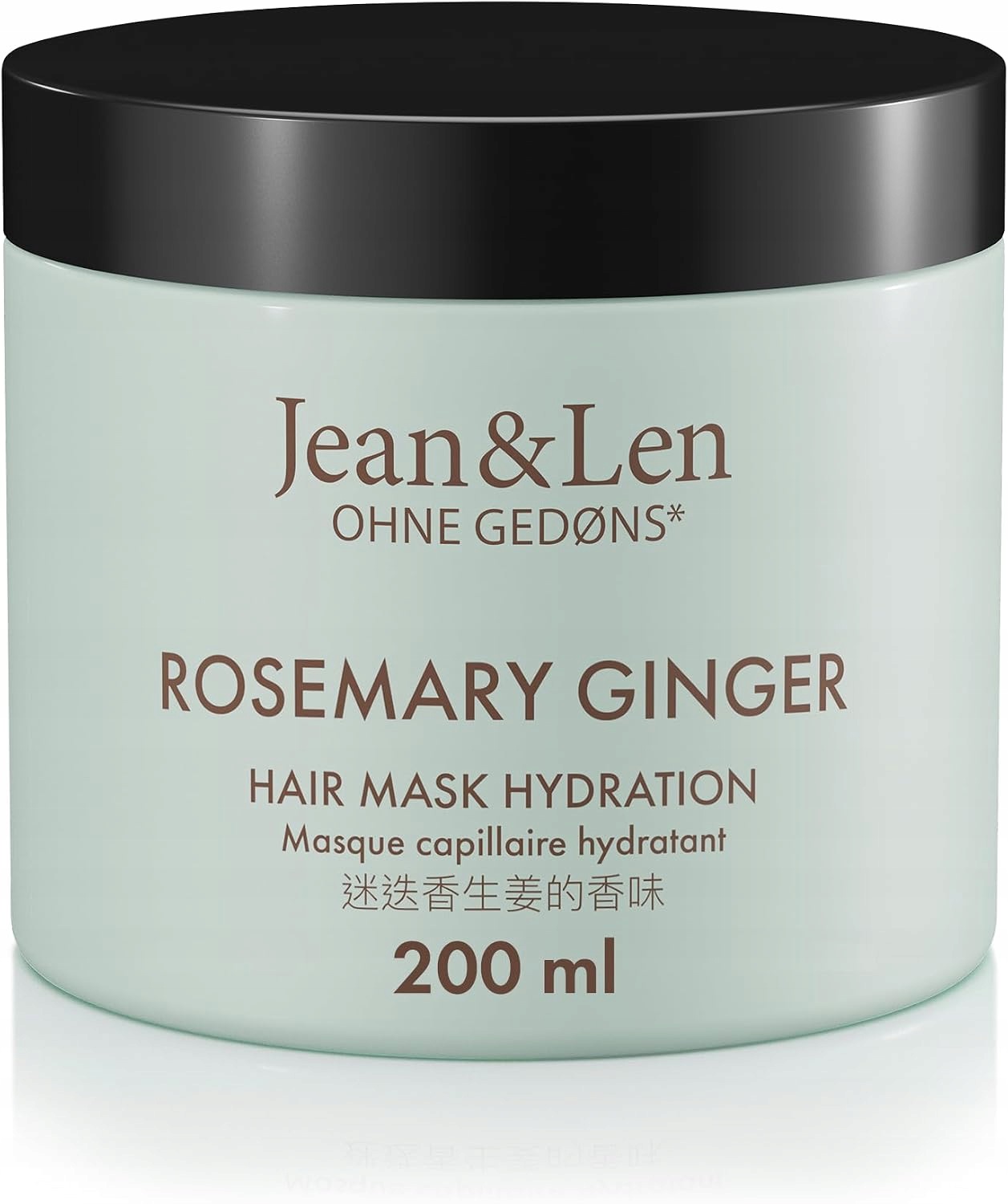 Jean & Len Hydratační maska na vlasy Rozmarýn a Zázvor 200 ml