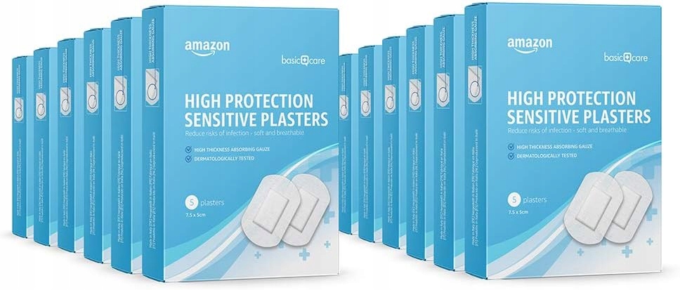 Zestaw Plastrów Wodoodpornych Amazon Care 60 Sztuk