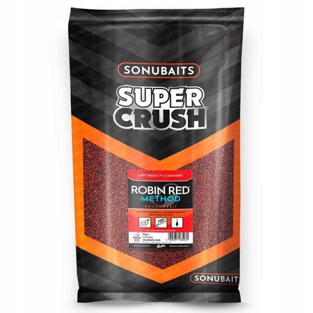 zanęta do methody Sonubaits Supercrush Robin Red Method MIix op.2kg