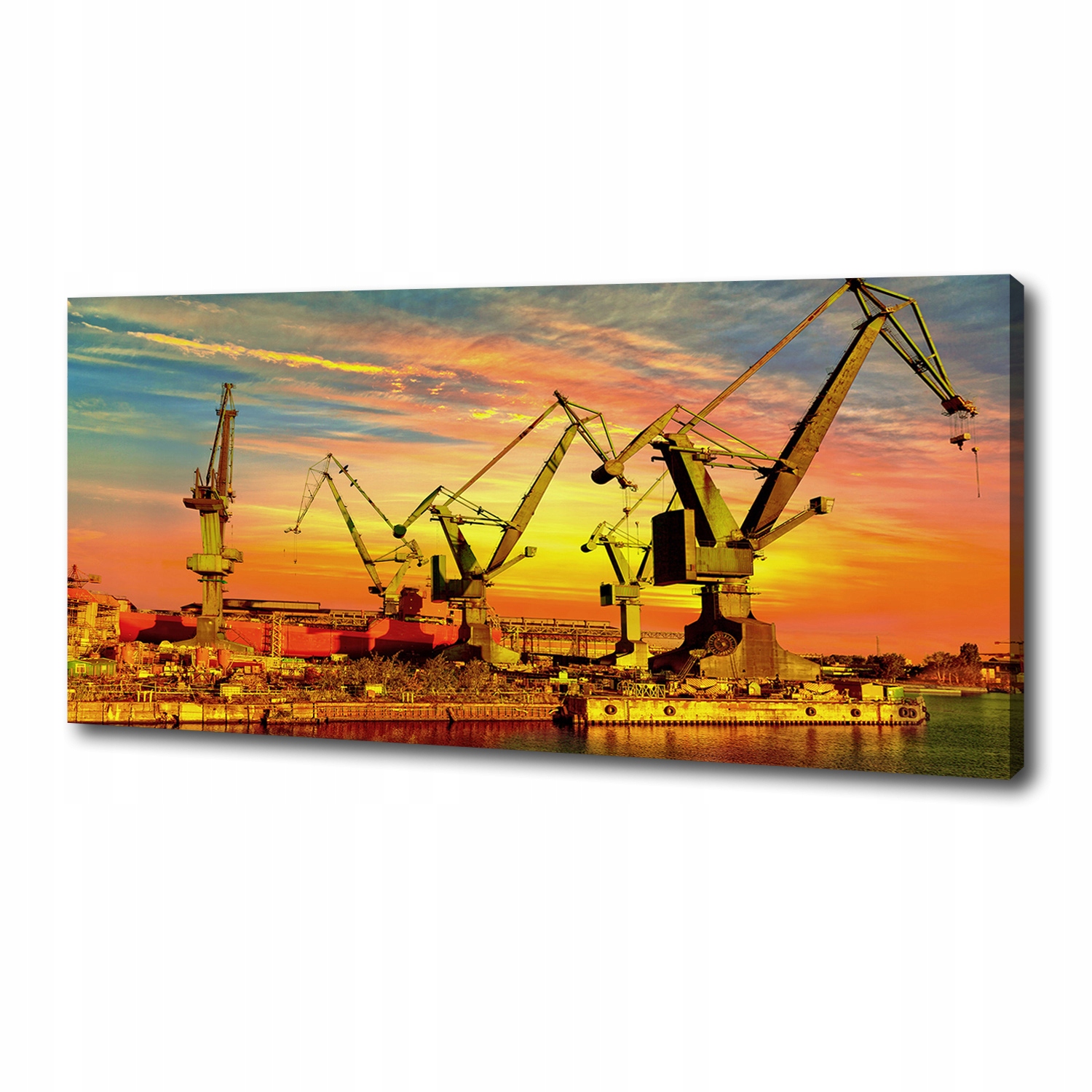 

Foto obraz na płótnie Stocznia w Gdańsku 125x50 cm