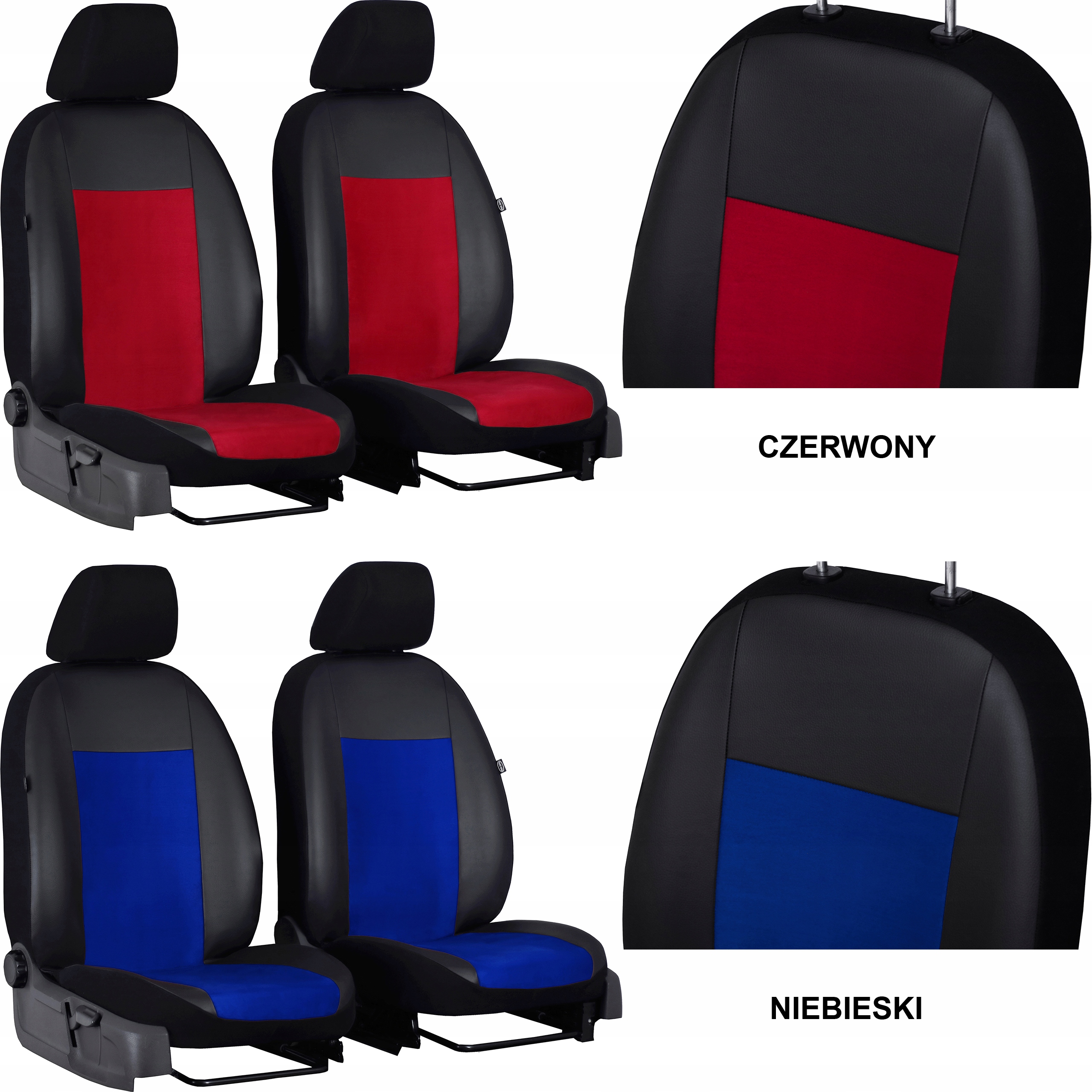 PRZEDNIE POKROWCE MIAROWE do PEUGEOT 206 Kolor beżowy brązowy czarny czerwony niebieski szary zielony inny