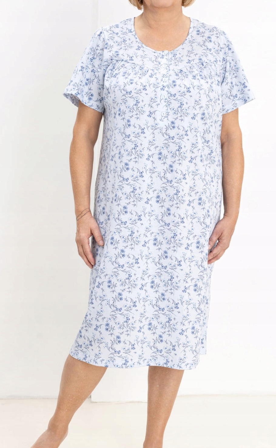 Košile noční Regina modrá 2-3XL [Velikost 2XL]