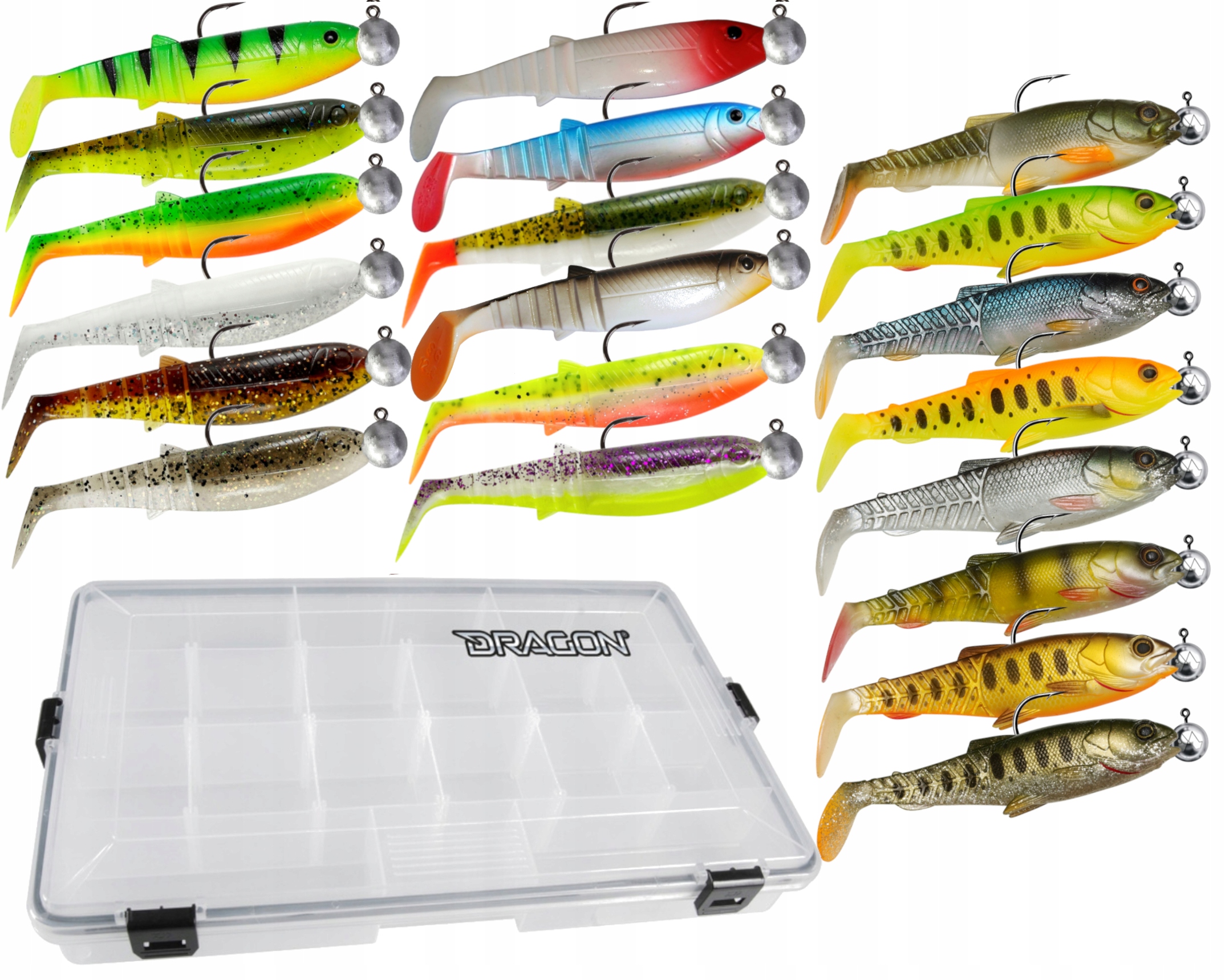 Zestaw Prezentowy Przynęt Spinningowych 12cm Savage Gear Cannibal w pudełku