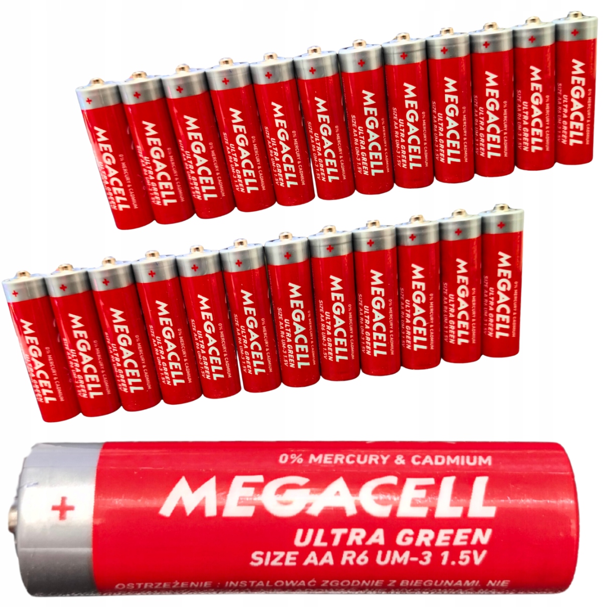 Bateria cynkowo-węglowa Megacell AA (R6) 24 szt.
