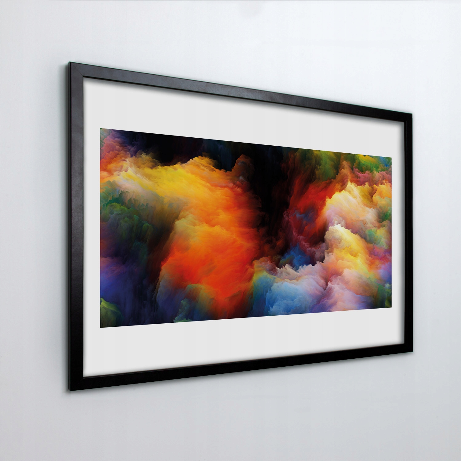 Fotoobraz v rámu na zeď Barevný kouř 60x40 cm