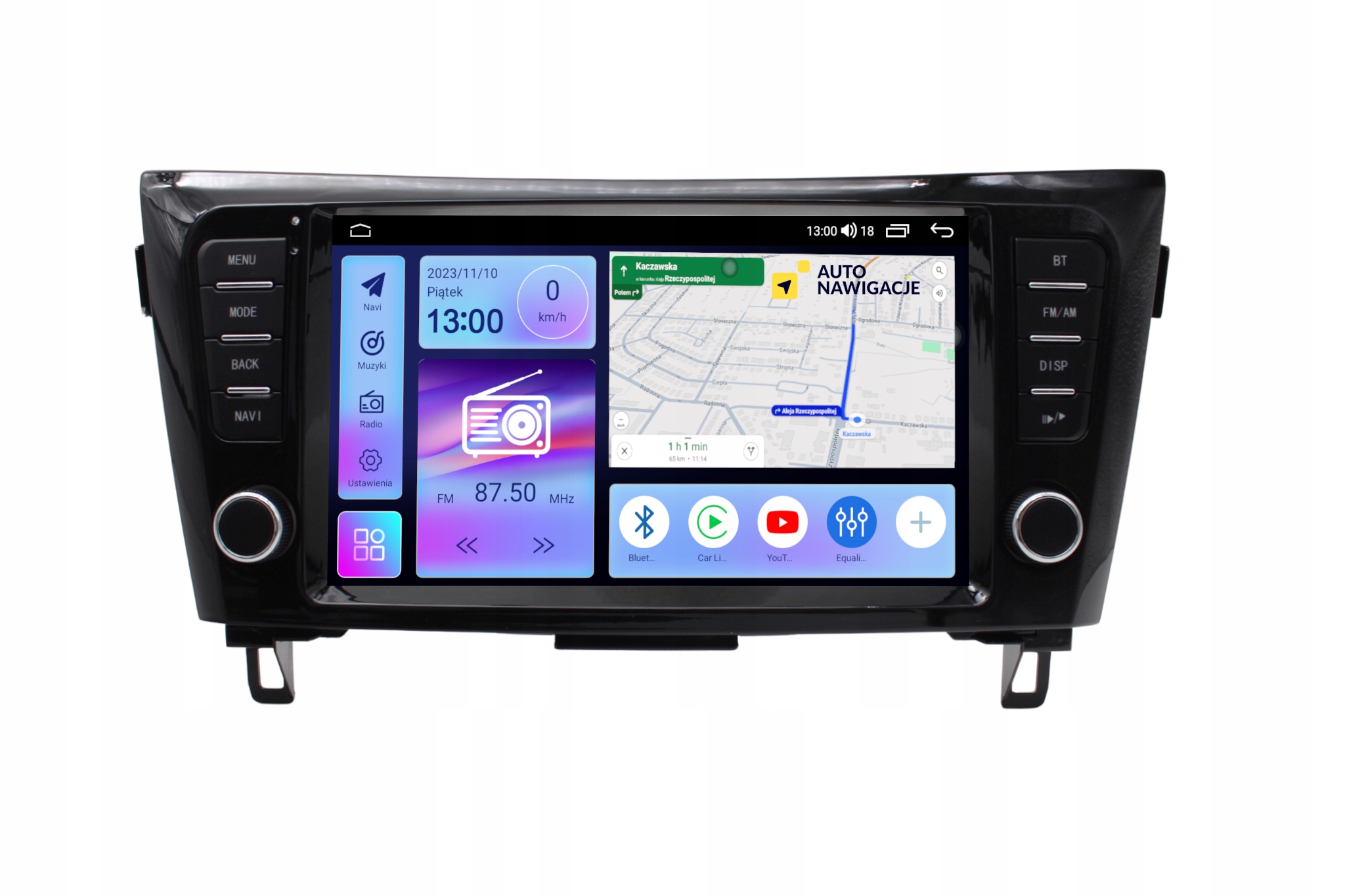 Radio Nawigacja Gps Nissan Qashqai X-trail 2014+ Android 4/64 Gb