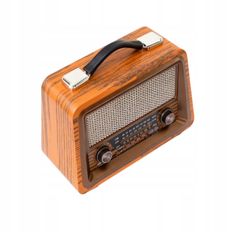 Kuchyňské rádio Retro 3 pásma Fm/am/sw Usb/tf Bluetooth Aku18650 2000mAh