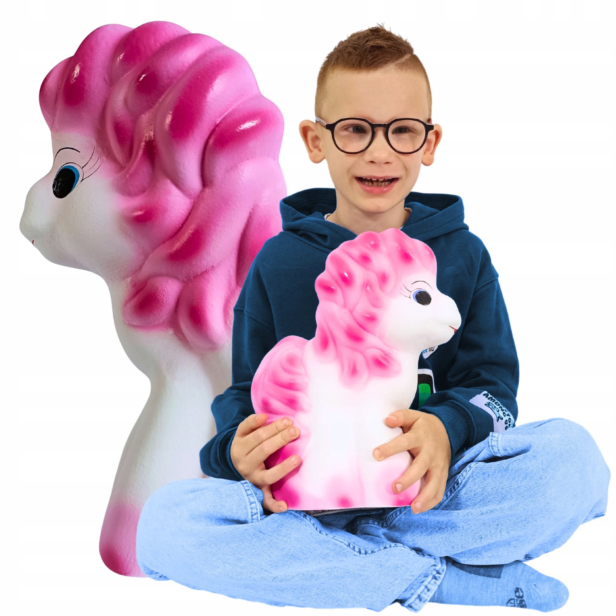 Velká XXL pokladnička Kůň s jménem dítěte Personalizovaná s gravírováním